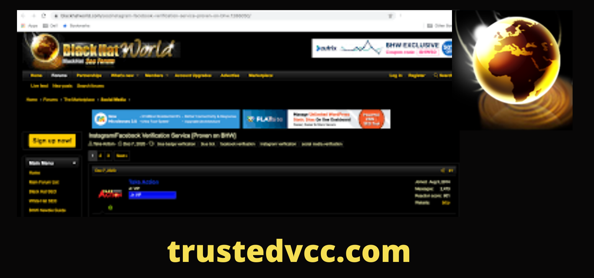 buy verified blackhatworld Account